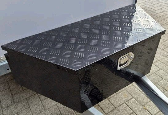 Zwarte aluminium disselbak voor aanhanger, 100x56x31cm, Auto diversen, Ophalen of Verzenden