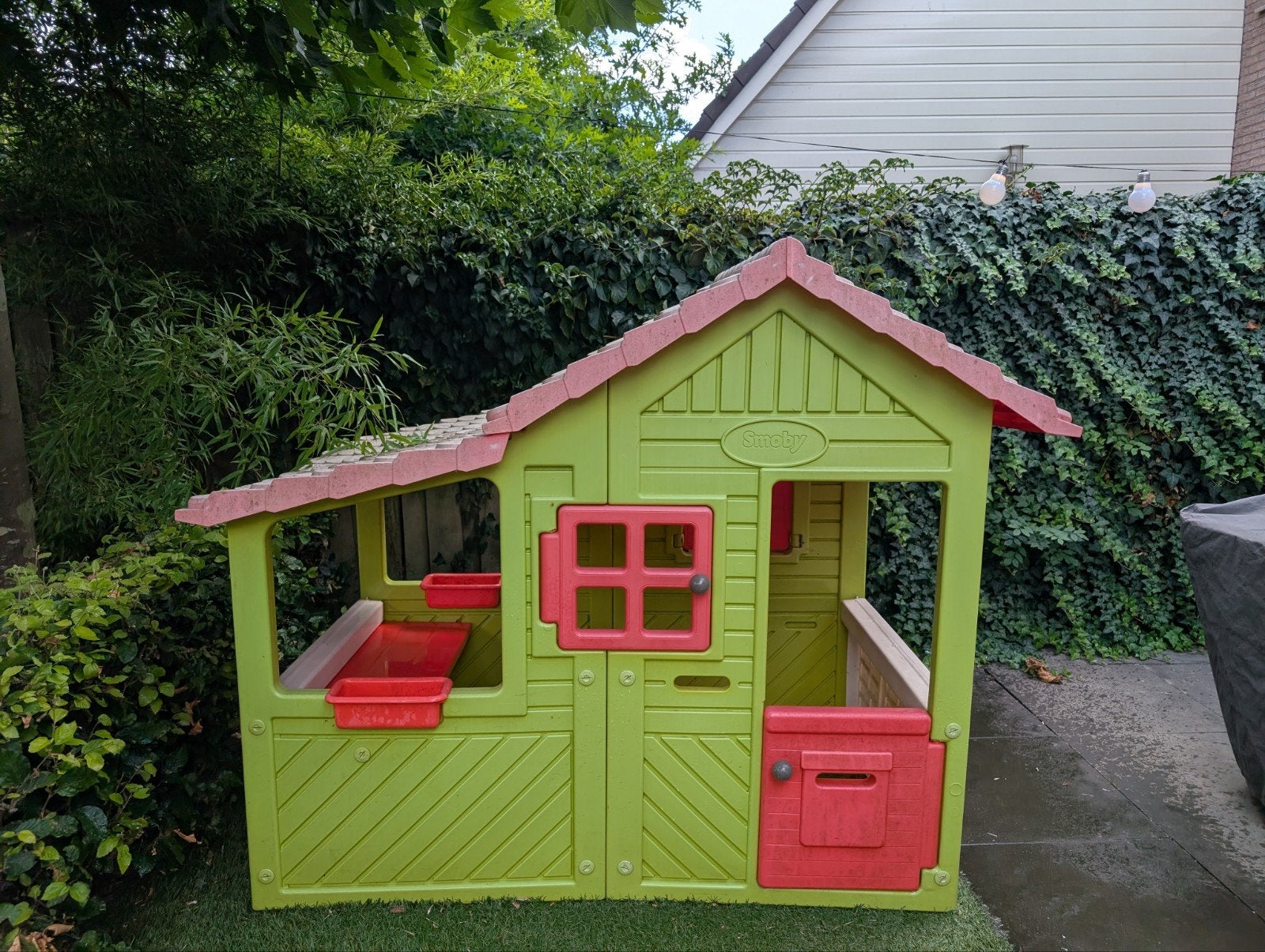 Smoby Speelhuisje - Gebruikt, maar nog in goede staat!, Ophalen, Gebruikt, Kunststof
