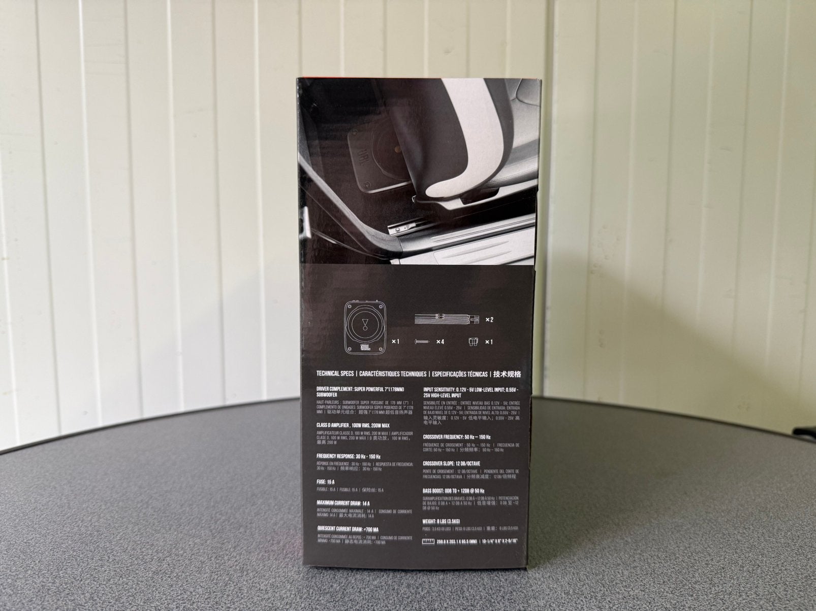 JBL BassPro Lite Subwoofer Actieve Underseat Autosubwoofer, Auto diversen, Autospeakers, Ophalen of Verzenden, Zo goed als nieuw