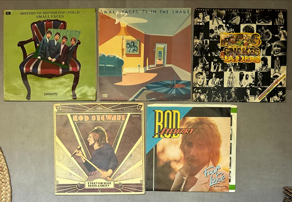 Rod Stewart, Faces & Small Faces LP Collectie (5 stuks), Gebruikt, Ophalen of Verzenden, 1970 - 1979, 12 inch