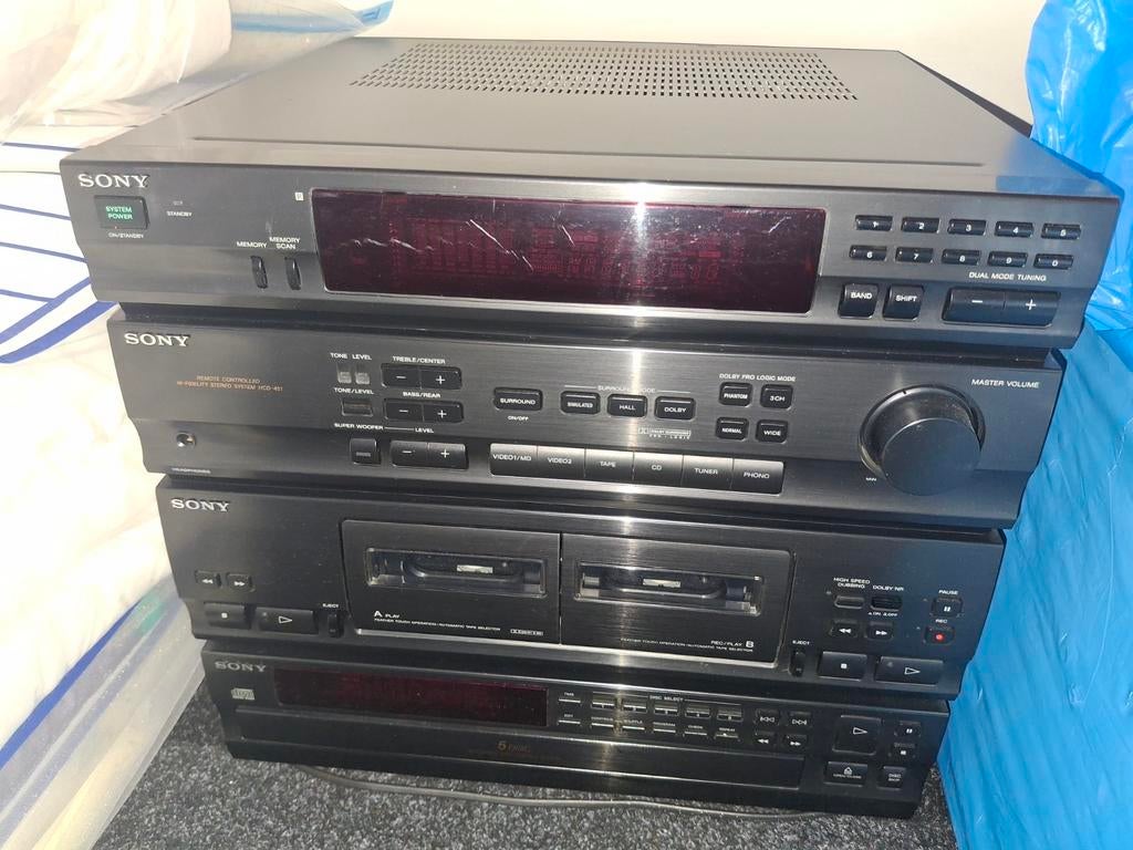 Te koop goede Sony surround radio/2 cassette/ 5 cd player, Ophalen of Verzenden, Speakers, Sony