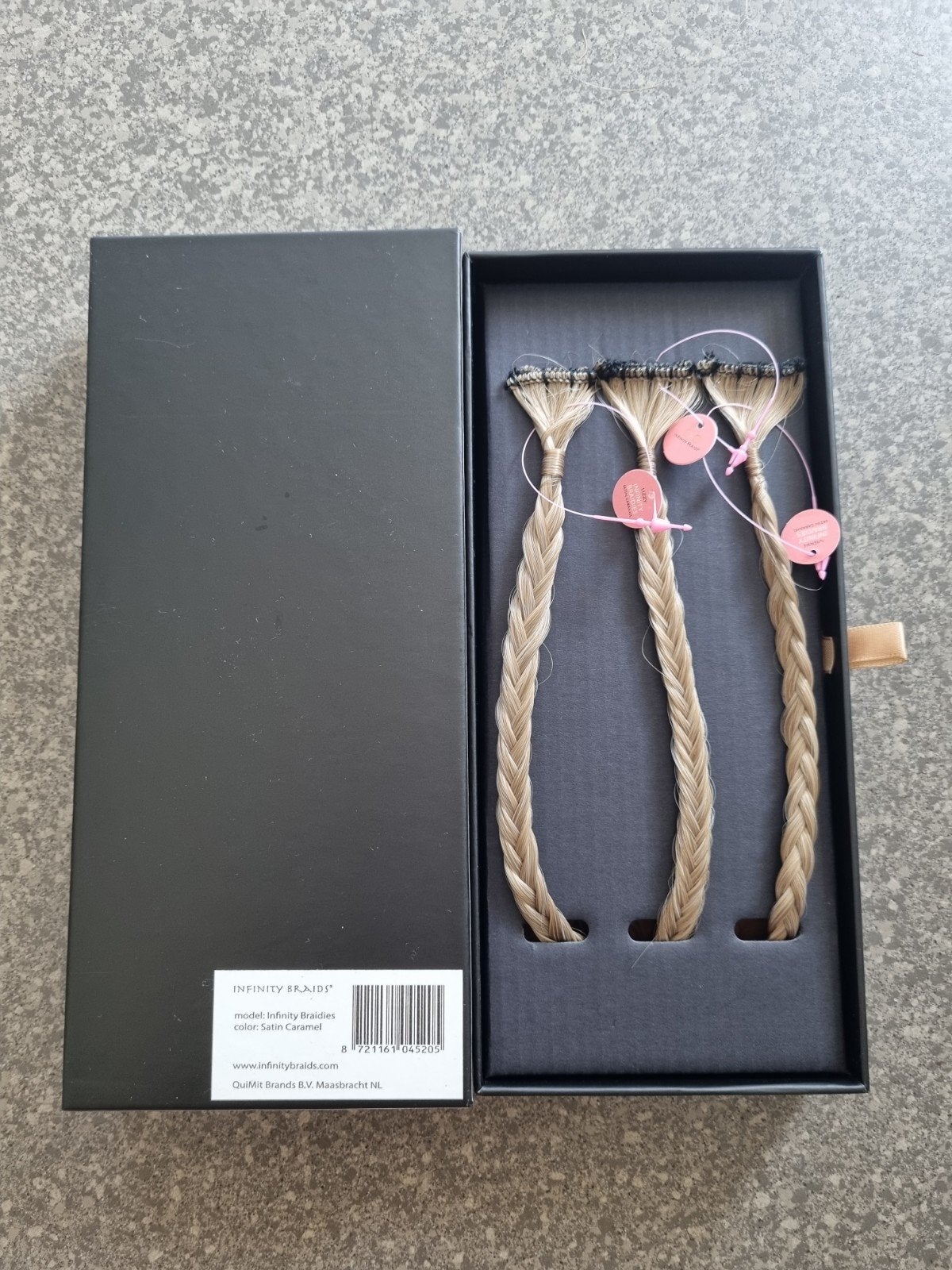 Infinity Braids - Satin Caramel (3 stuks), Ophalen of Verzenden, Nieuw, Haarspeld