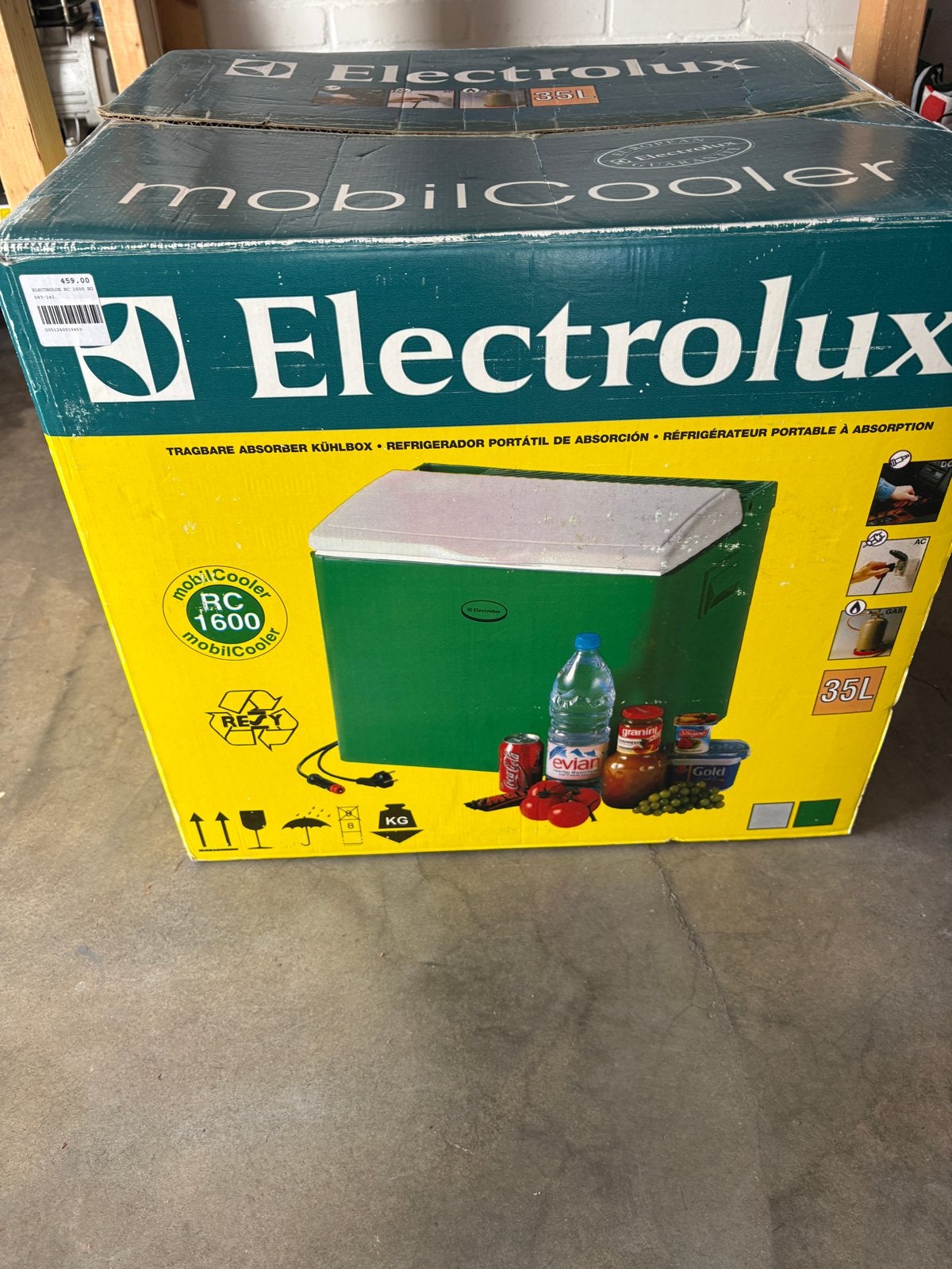 Electrolux RC 1600 MobilCooler - Absorptie Koelbox 35L, Ophalen, Gebruikt, Koelbox, Elektrisch