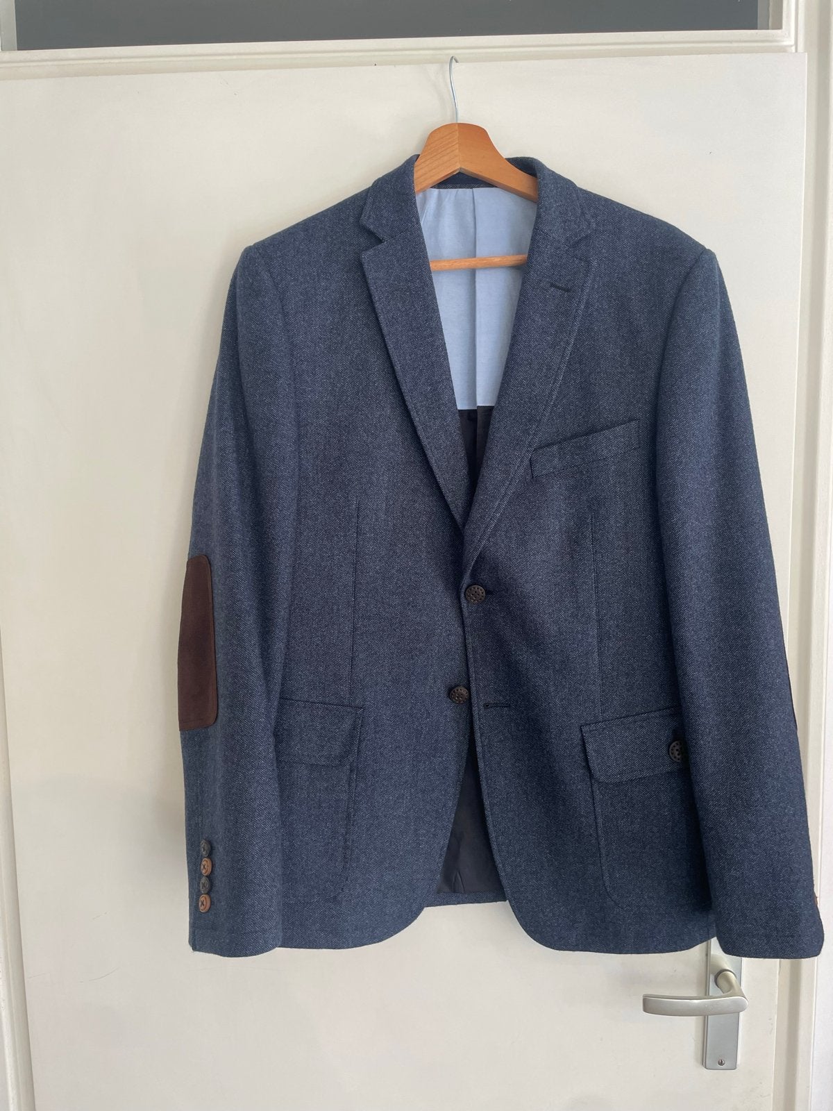 7 Square Collection Heren Colbert Wolmix Marineblauw Maat 50, Ophalen of Verzenden, Nieuw, Maat 48/50 (M), Blauw