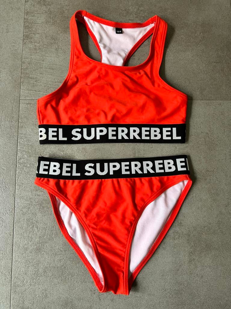 Bikini Superrebel 164, Ophalen, Zo goed als nieuw, Meisje, Sport- of Zwemkleding