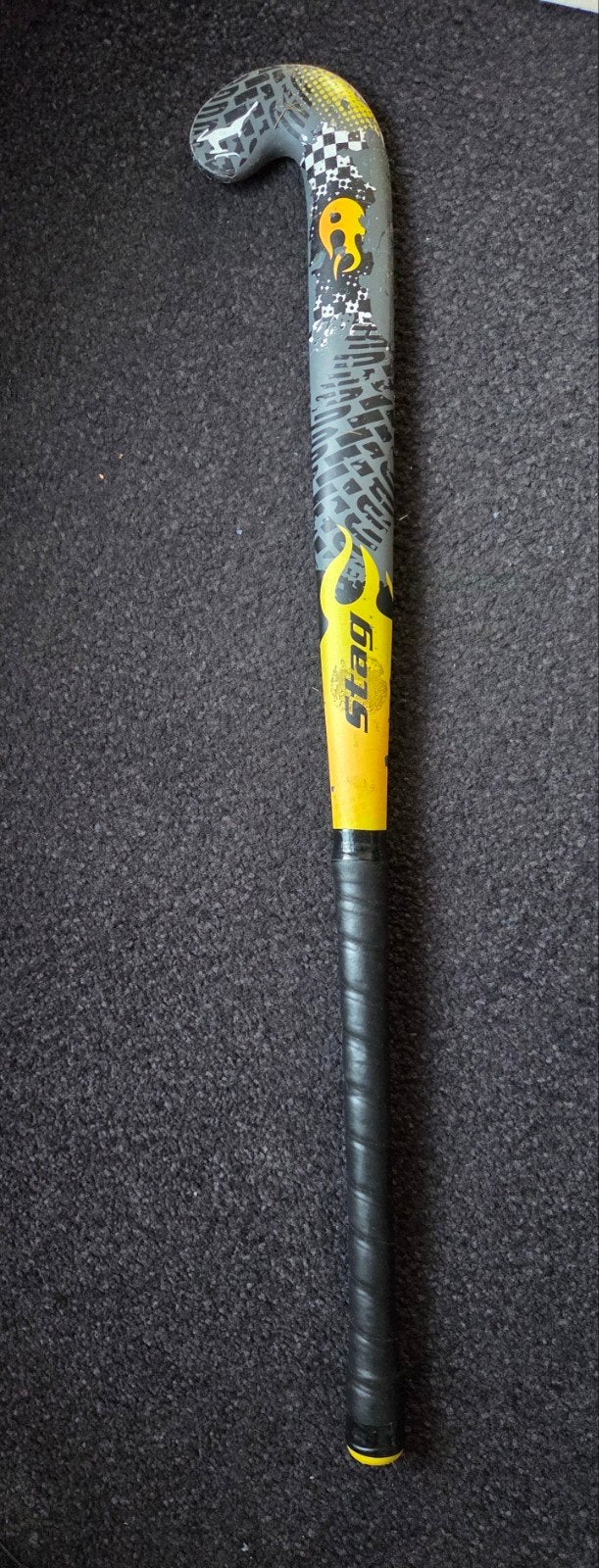 stag hockeystick maat 76 cm/7 jaar kleur zwart/geel/grijs, Ophalen, Gebruikt, Stick