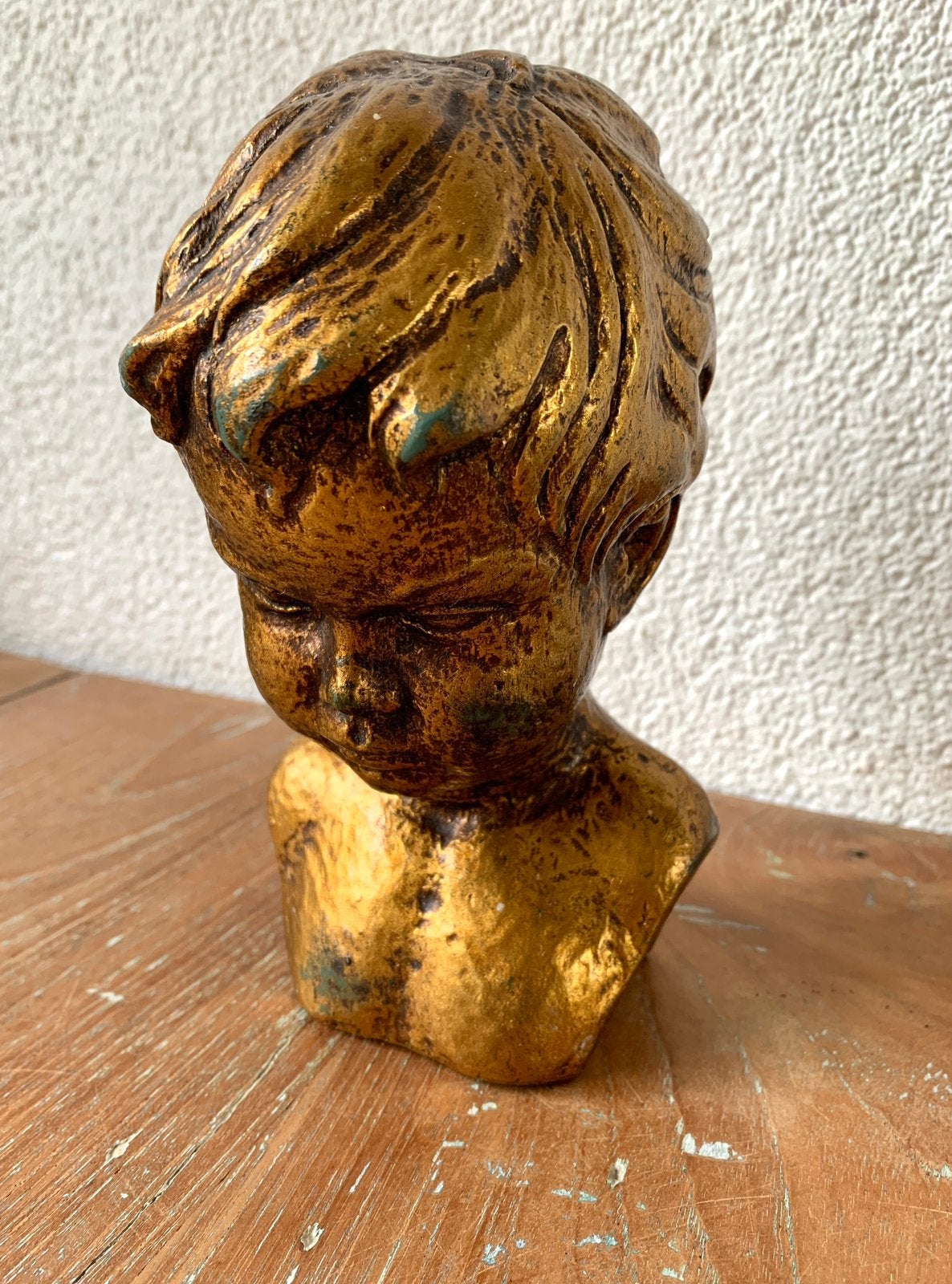 Vintage buste van Gebroeders van Paridon, Handgemaakt, Minder dan 20 cm, Gips, Buste