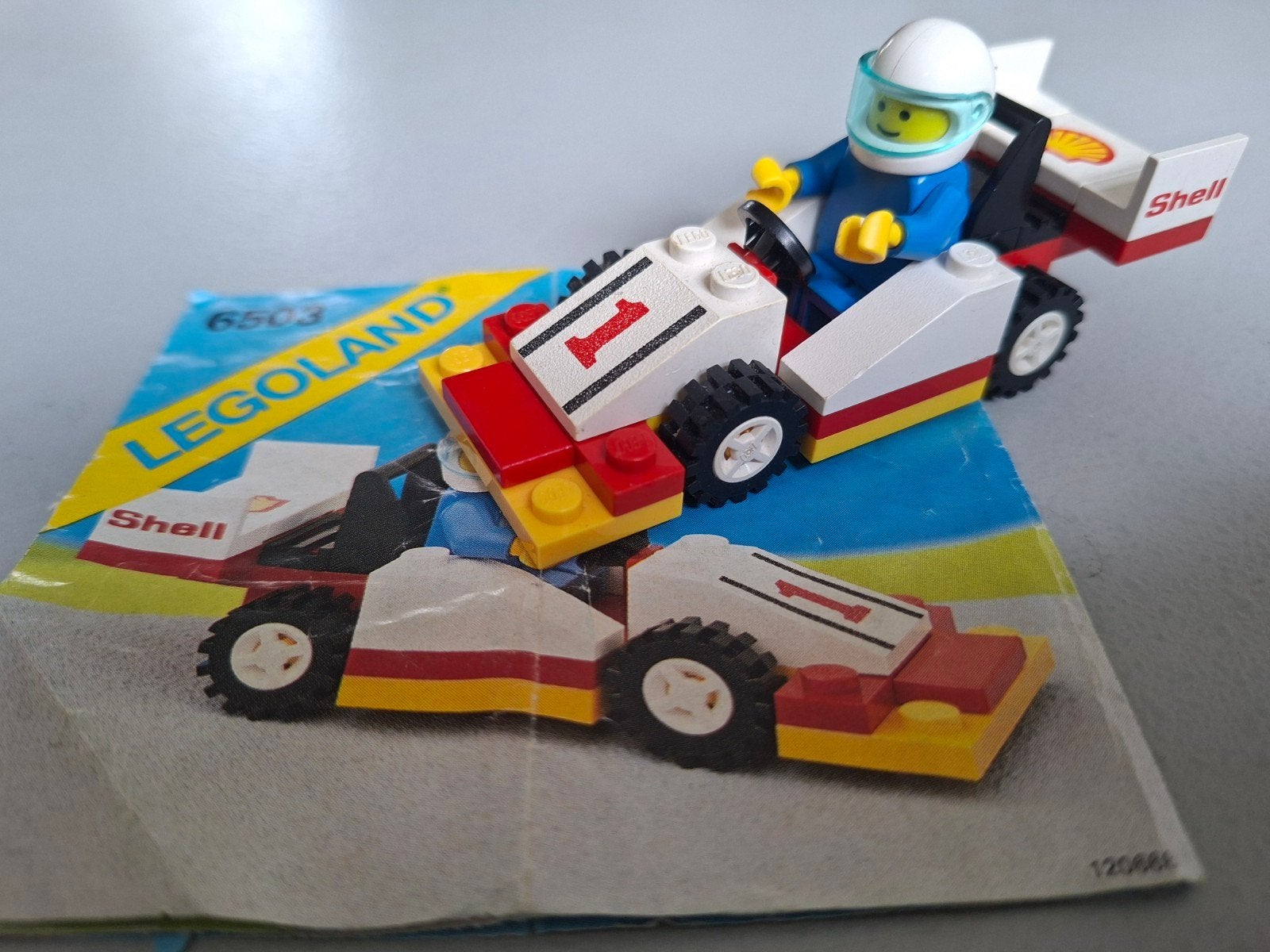 Lego Legoland Shell Formule 1 Racewagen 6503, Kinderen en Baby's, Speelgoed | Duplo en Lego, Compleet, Gebruikt, Lego, Ophalen of Verzenden