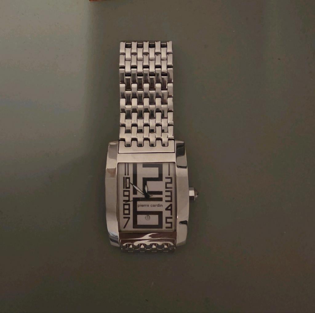 Te koop: Pierre Cardin horloge, Sieraden, Tassen en Uiterlijk, Horloges | Heren, Overige merken, Staal, Gebruikt, Staal