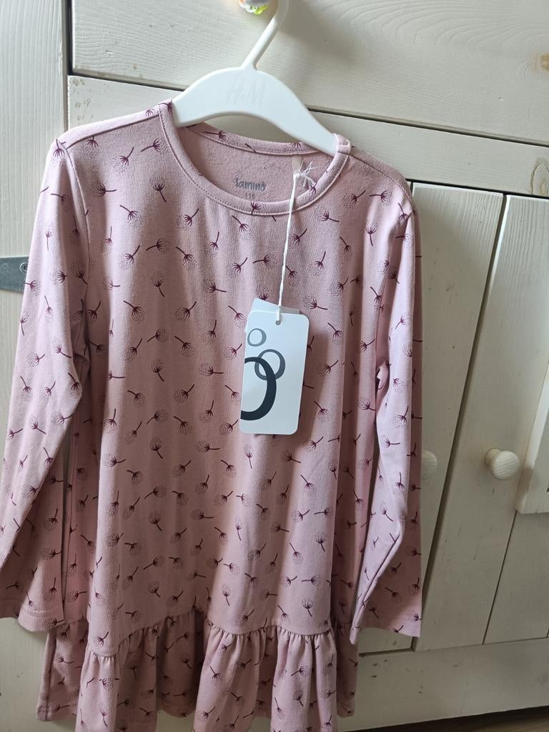 Lamino Jurk Pluim Dandelion nieuw met kaartjes maat 116, Meisje, Nieuw, Ophalen of Verzenden, Jurk of Rok