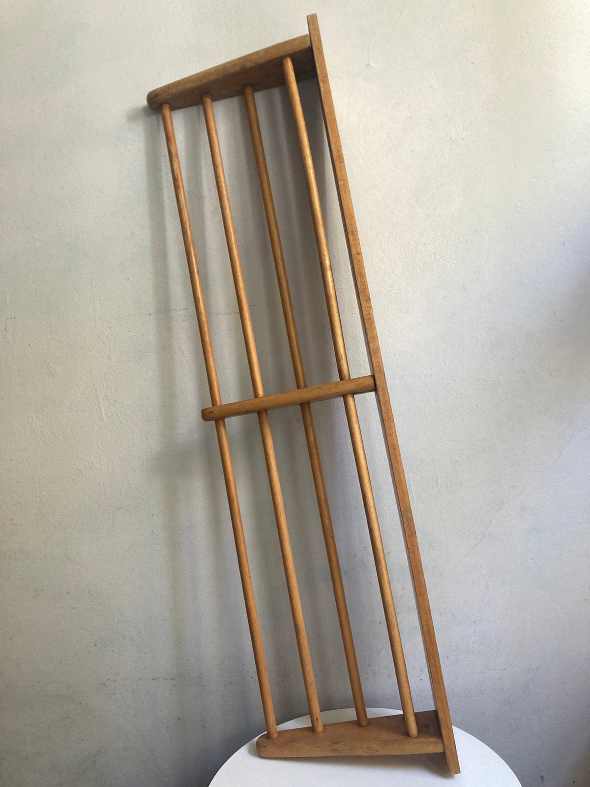 Vintage Bruynzeel pannenrek, kapstok Piet Zwart, 110 cm lang, Ophalen