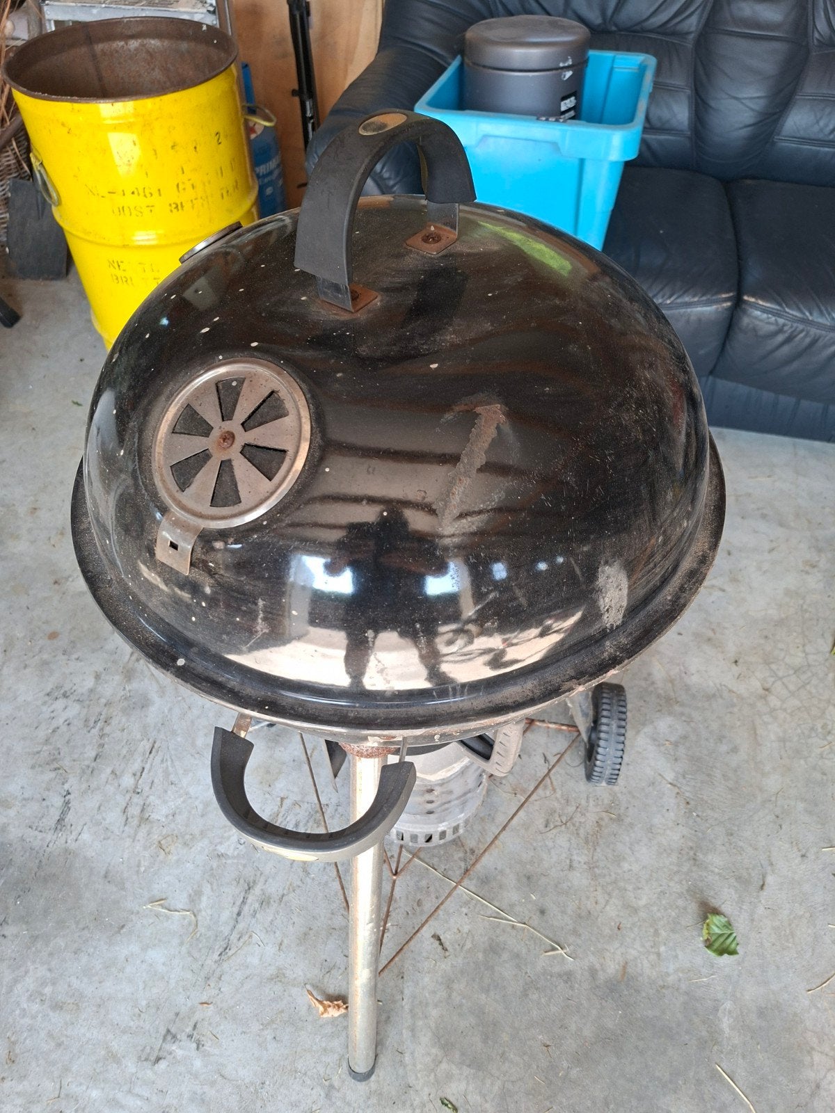 Kogel bbq, Ophalen, Gebruikt