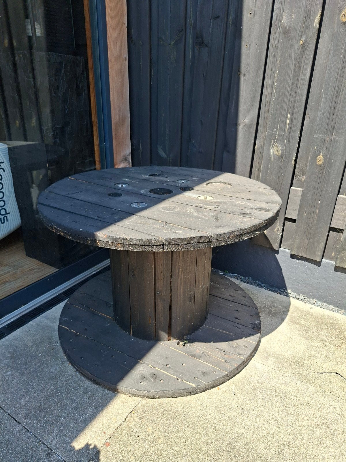 Houten haspel, Tuin en Terras, Tuintafels, Ophalen, Rond, Hout