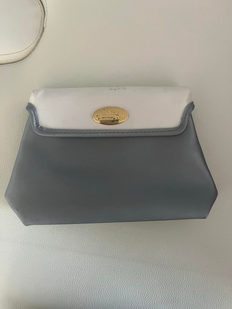 Vintage Christian Dior Make-up Tasje (moet snel weg), Ophalen of Verzenden, Gebruikt, Grijs, Softcase