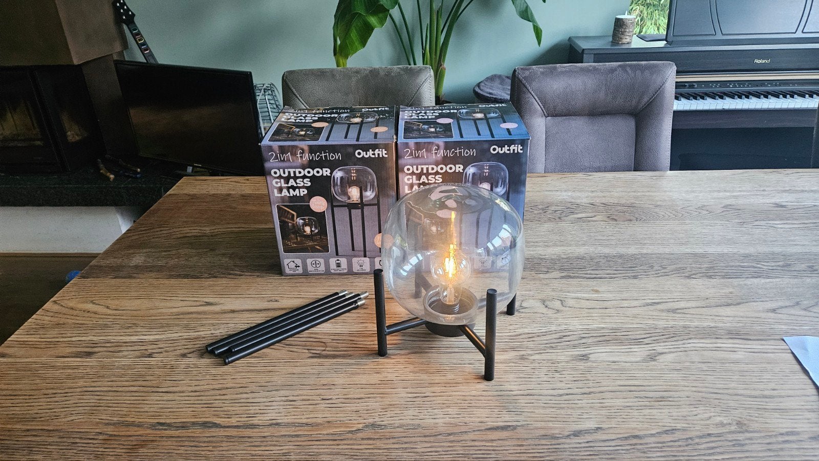 Nieuwe Outdoor Glazen Lampen - 15 Lumen, Ophalen, Minder dan 50 watt, Overige typen, Glas