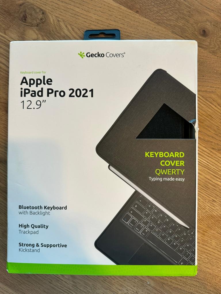 Gecko Covers Keyboard Cover | Apple iPad Pro 12.9” (2021), Computers en Software, Tablet-hoezen, Nieuw, Bescherming voor- en achterkant