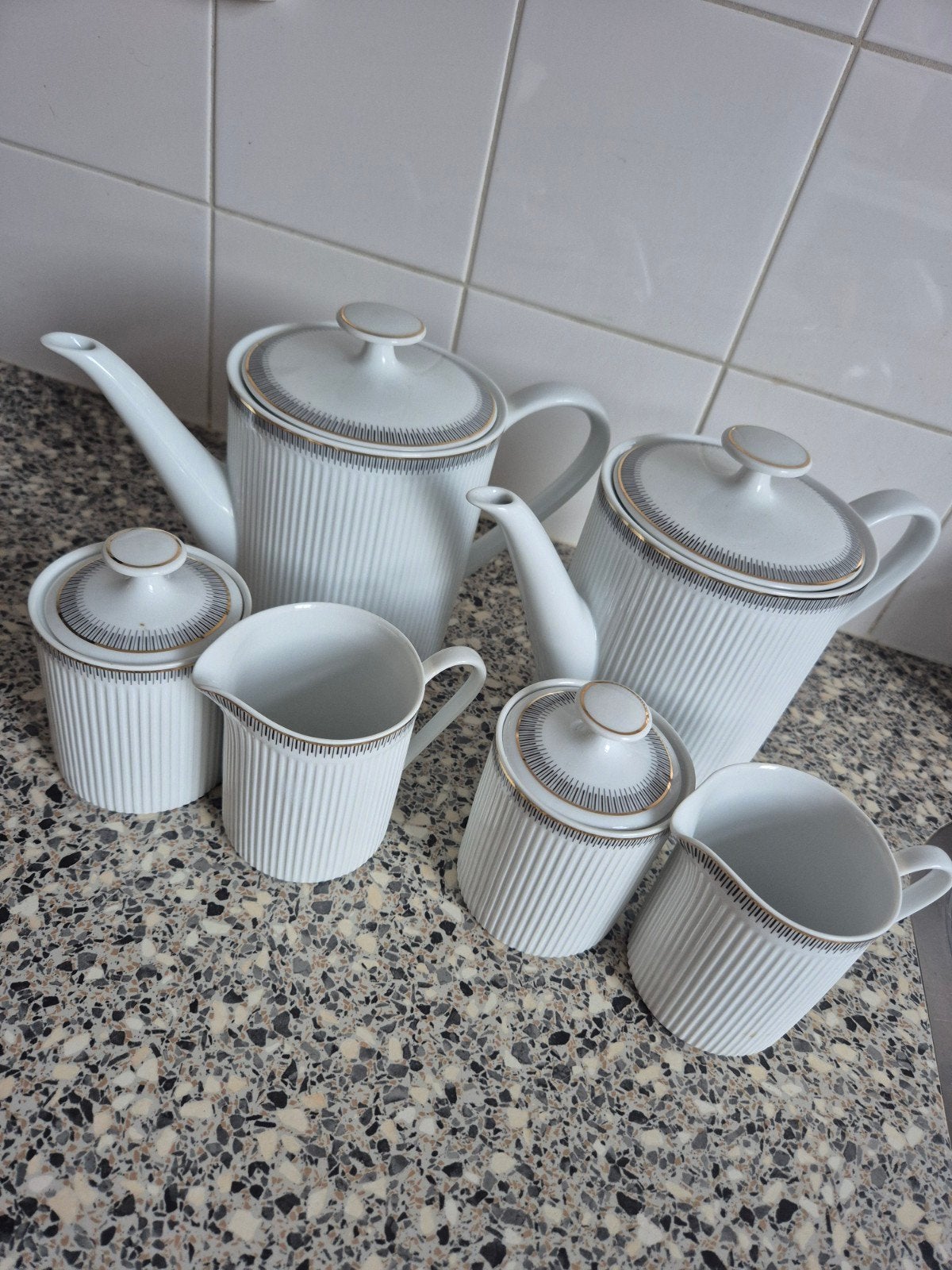 Royal Porcelein theepot set, Ophalen, Overige typen, Zo goed als nieuw, Overige stijlen