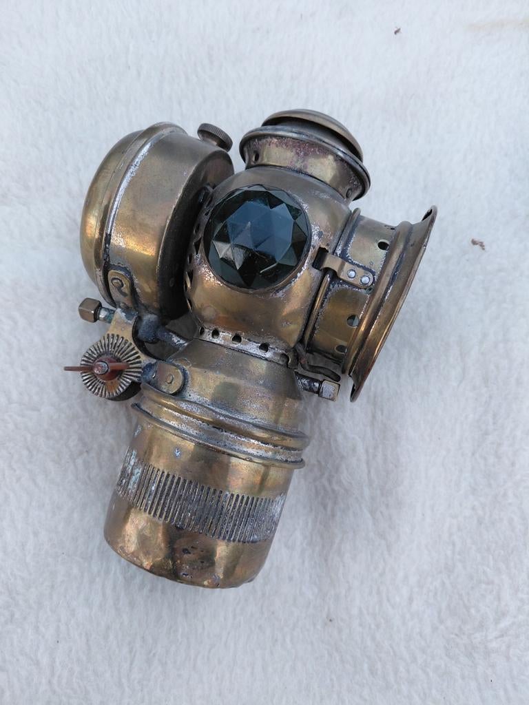 Antieke carbidlamp fietslamp, Antiek en Kunst, Ophalen of Verzenden