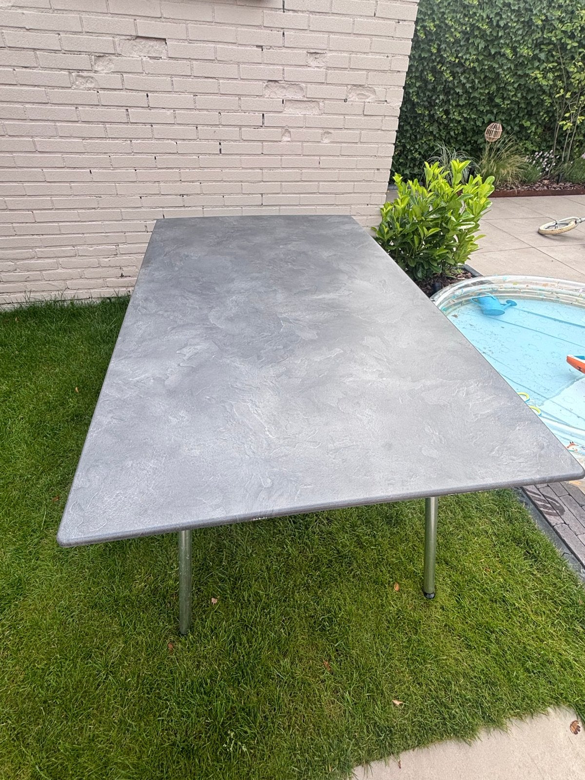Isabella Camping/tuintafel- Grijs, Rechthoekig, Ophalen, Gebruikt
