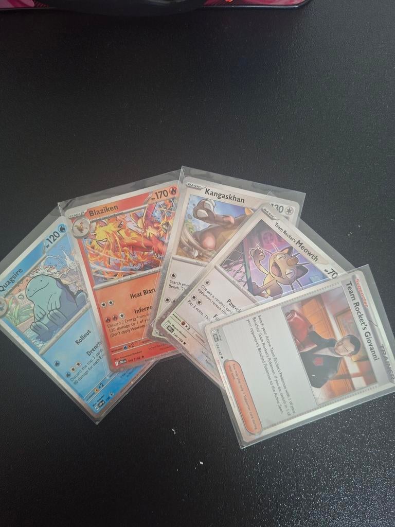 5 pokemon promo kaarten/holo, Ophalen of Verzenden, Zo goed als nieuw, Meerdere kaarten