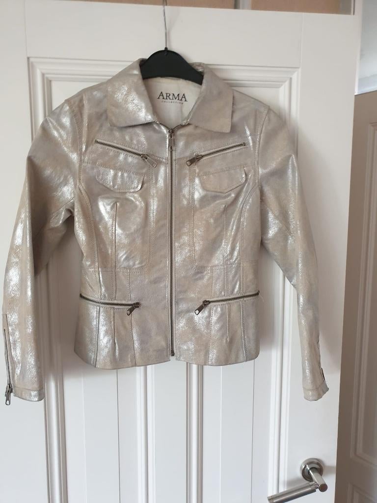 Arma leren jasje 36, Kleding | Dames, Jasjes, Kostuums en Pakken, Arma, Ophalen of Verzenden, Zo goed als nieuw, Jasje