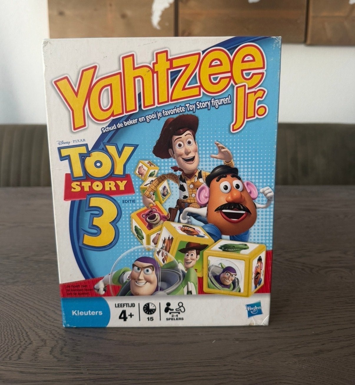 Yahtzee Jr. Toy Story 3 Editie - Disney Pixar dobbelspel, Drie of vier spelers, Ophalen of Verzenden, Zo goed als nieuw