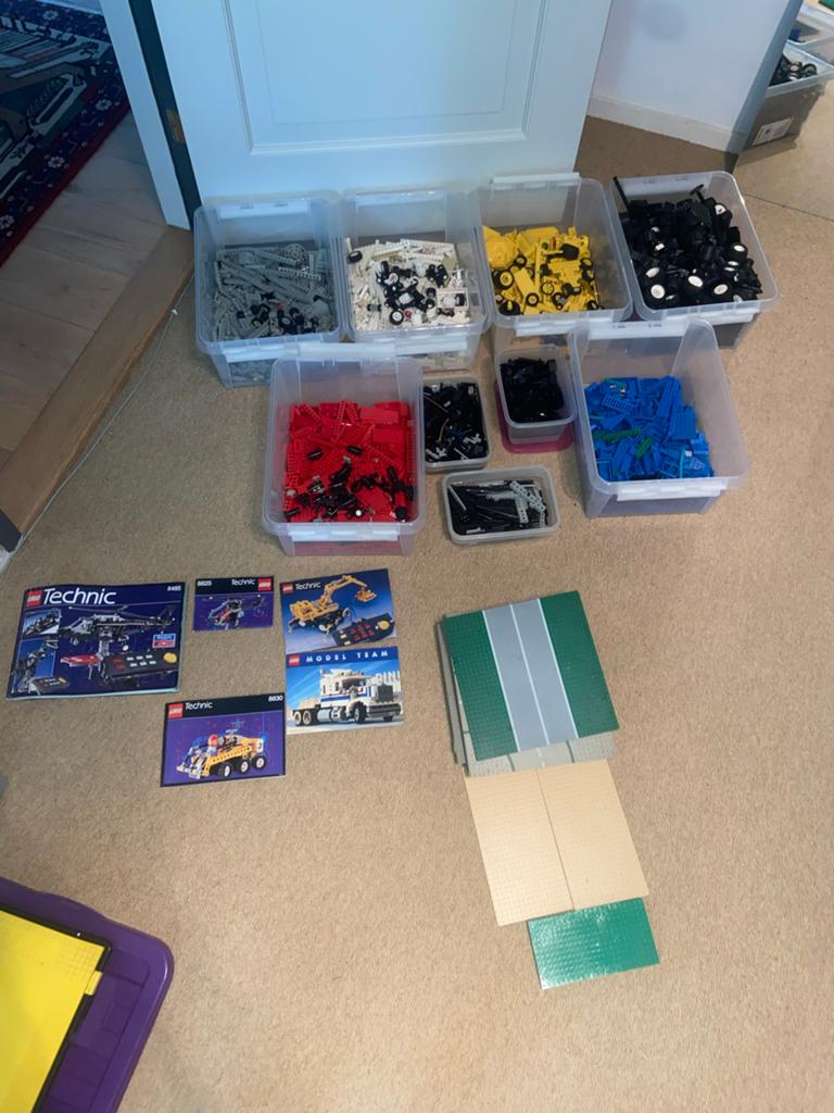 Grote partij Technisch LEGO met handleidingen, Ophalen of Verzenden, Gebruikt, Overige merken