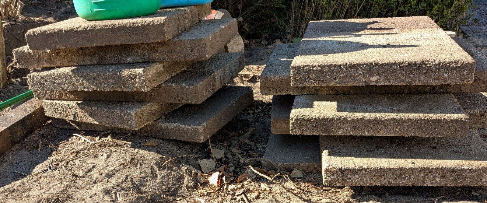 12 grindtegels 40x60 cm, Tuin en Terras, Ophalen, Gebruikt, Beton, Terrastegels