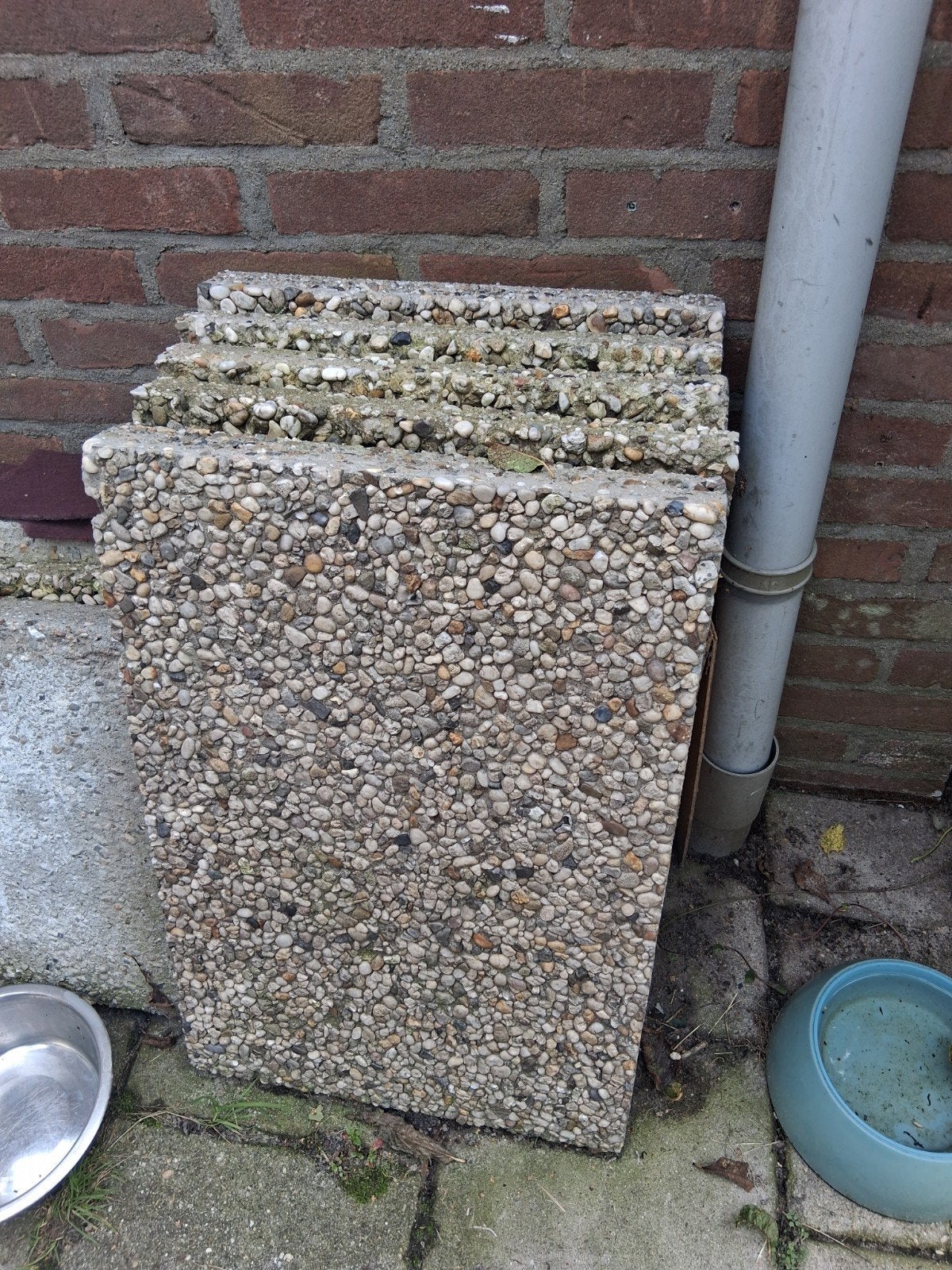 Grind tegel 60 x 40 gratis, Ophalen, Gebruikt, Terrastegels