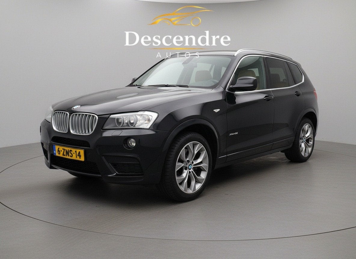 BMW X3 xDrive35d HE M Sport MOTOR SCHADE (bj 2013), Automaat, Euro 5, Gebruikt, Zwart