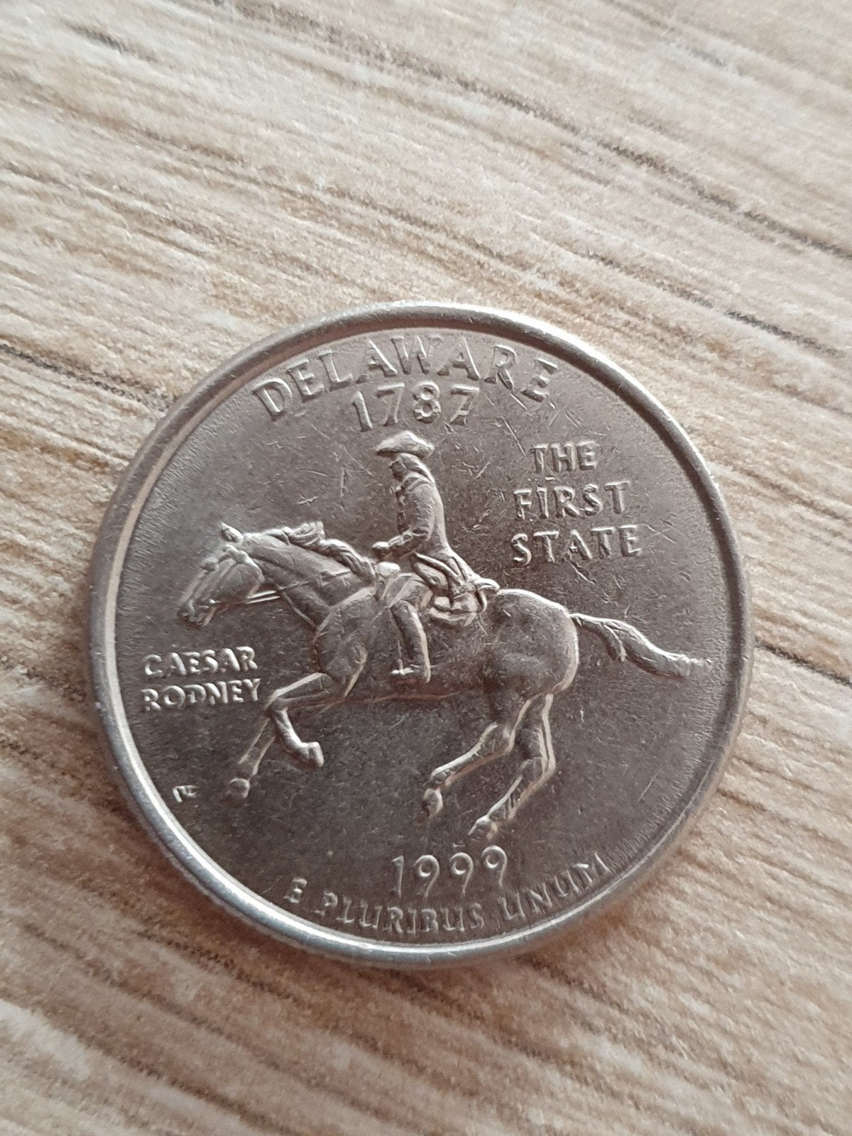Quarter Dollar 1999 Delaware, Ophalen of Verzenden, Noord-Amerika, Losse munt