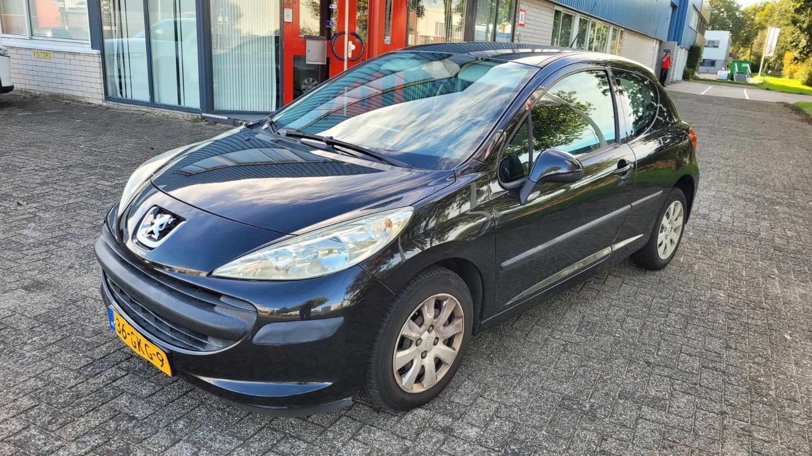 Peugeot 207 1.4 VTI 16V 3DRS 2008 Zwart/airco/lage km/koopje, Euro 5, Stof, Zwart, Origineel Nederlands