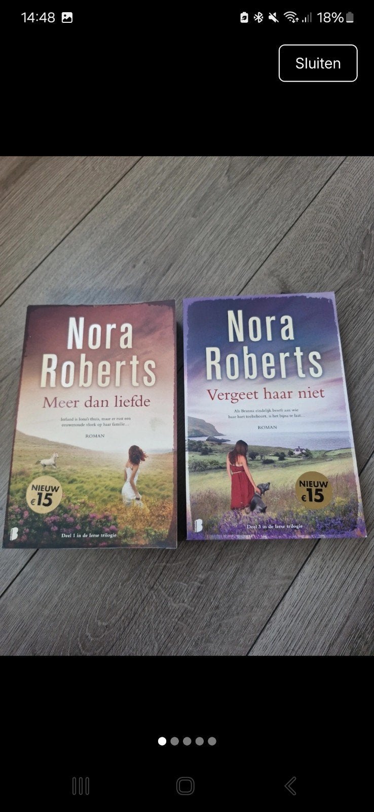 Nora Roberts Boeken - Nachtwerk, Erfenis, Meer dan Liefde, Boeken, Ophalen, Gelezen, Nora Roberts, Nederland