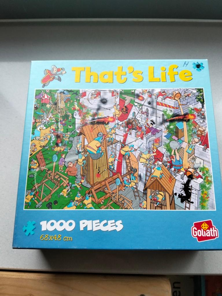 That's Life puzzel. De Middeleeuwen., Hobby en Vrije tijd, Denksport en Puzzels, Ophalen, 500 t/m 1500 stukjes, Zo goed als nieuw