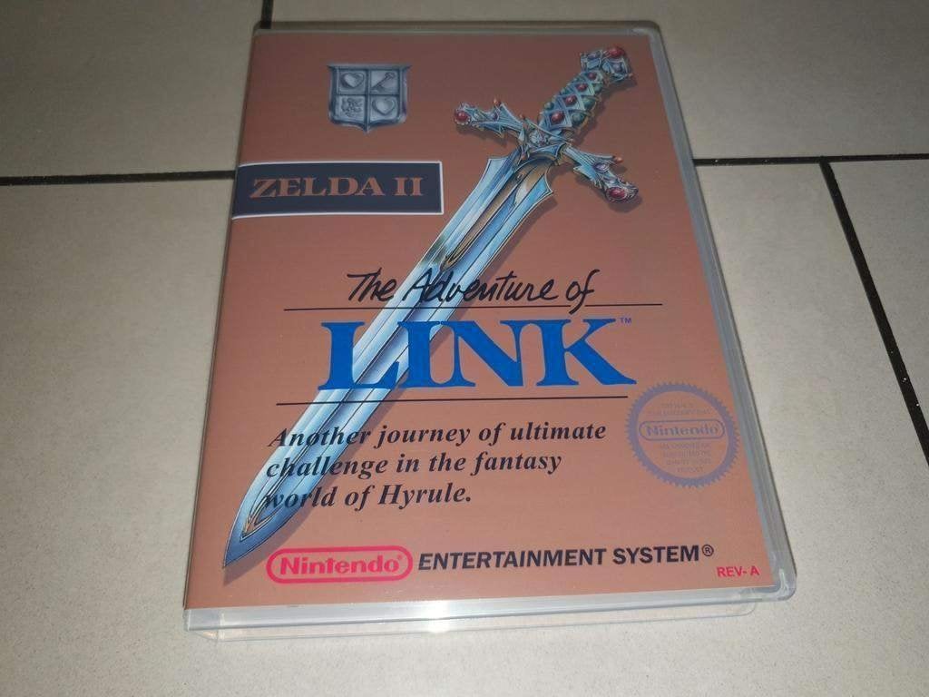 Zelda II The Adventure of Link NES Game Case, Avontuur en Actie, Verzenden, 1 speler, Zo goed als nieuw