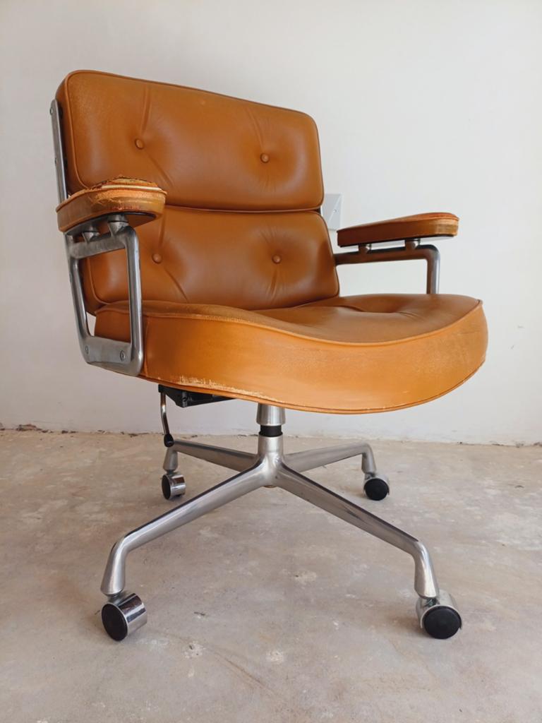 Vintage Eames Lobby chair, Huis en Inrichting, Bureaustoelen, Ophalen of Verzenden, Gebruikt, Zwart