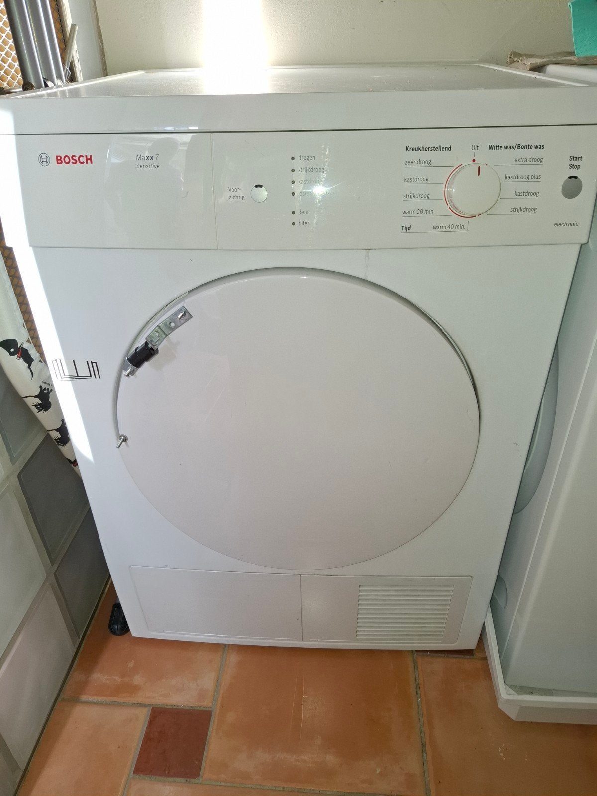 Bosch Maxx 7 Sensitive wasdroger, Witgoed en Apparatuur, Ophalen, 6 tot 8 kg, Gebruikt, Voorlader