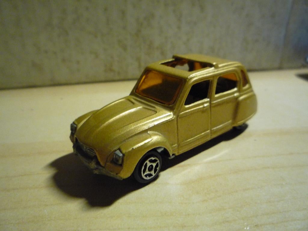 Citroën Dyane Gold metallic Norev Mini Jet 3 Inch, Ophalen of Verzenden, Zo goed als nieuw, Auto