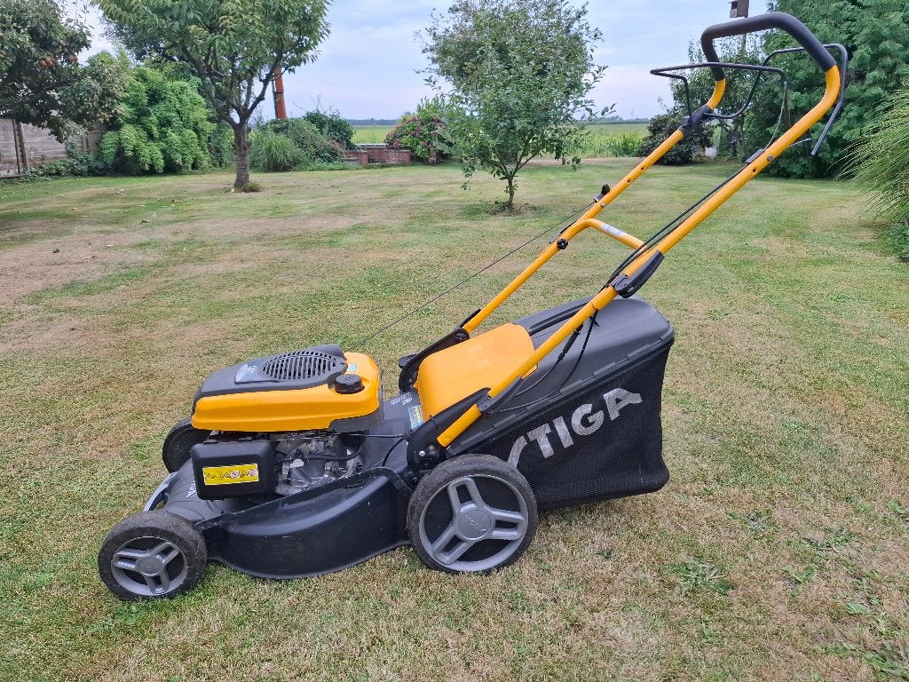 Stigma combi 48SQH motormaaier, Ophalen, Stiga, Zo goed als nieuw, Benzine-grasmaaier