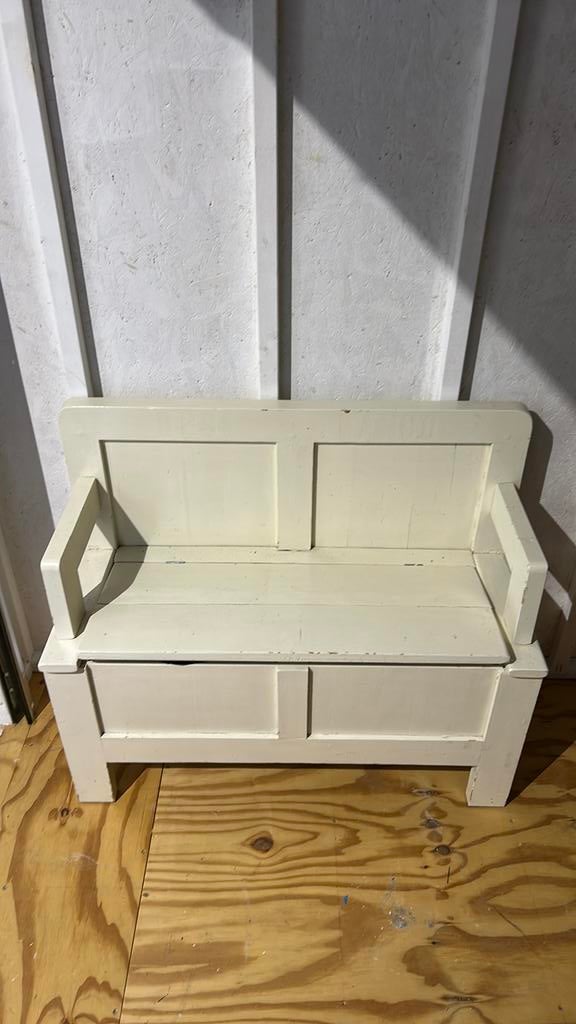Mooi houten Klepbankje, Ophalen