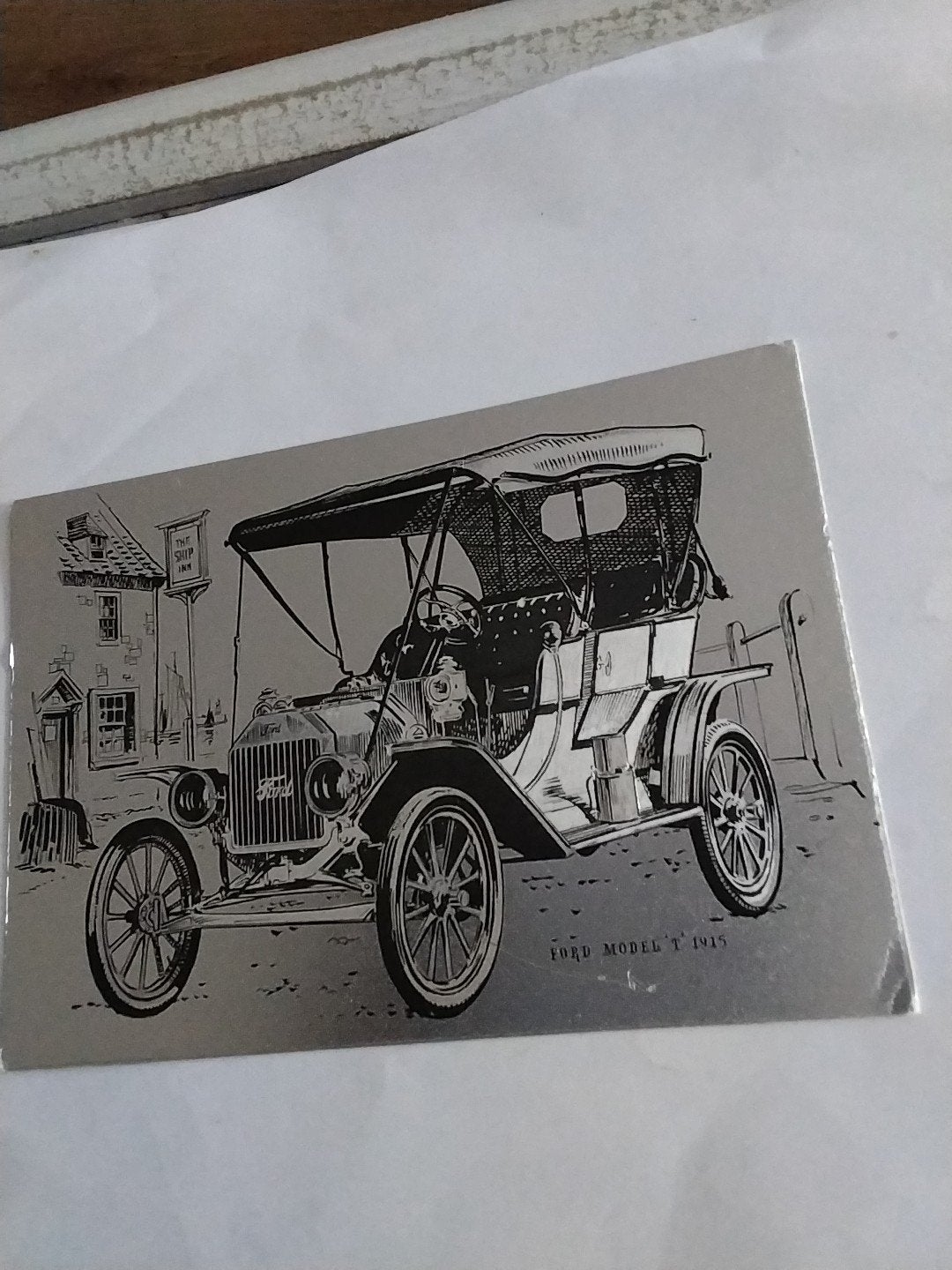 Dupex folie card Ford Model T 1915 - Vintage Auto, Ophalen of Verzenden, Voor 1920, Ongelopen