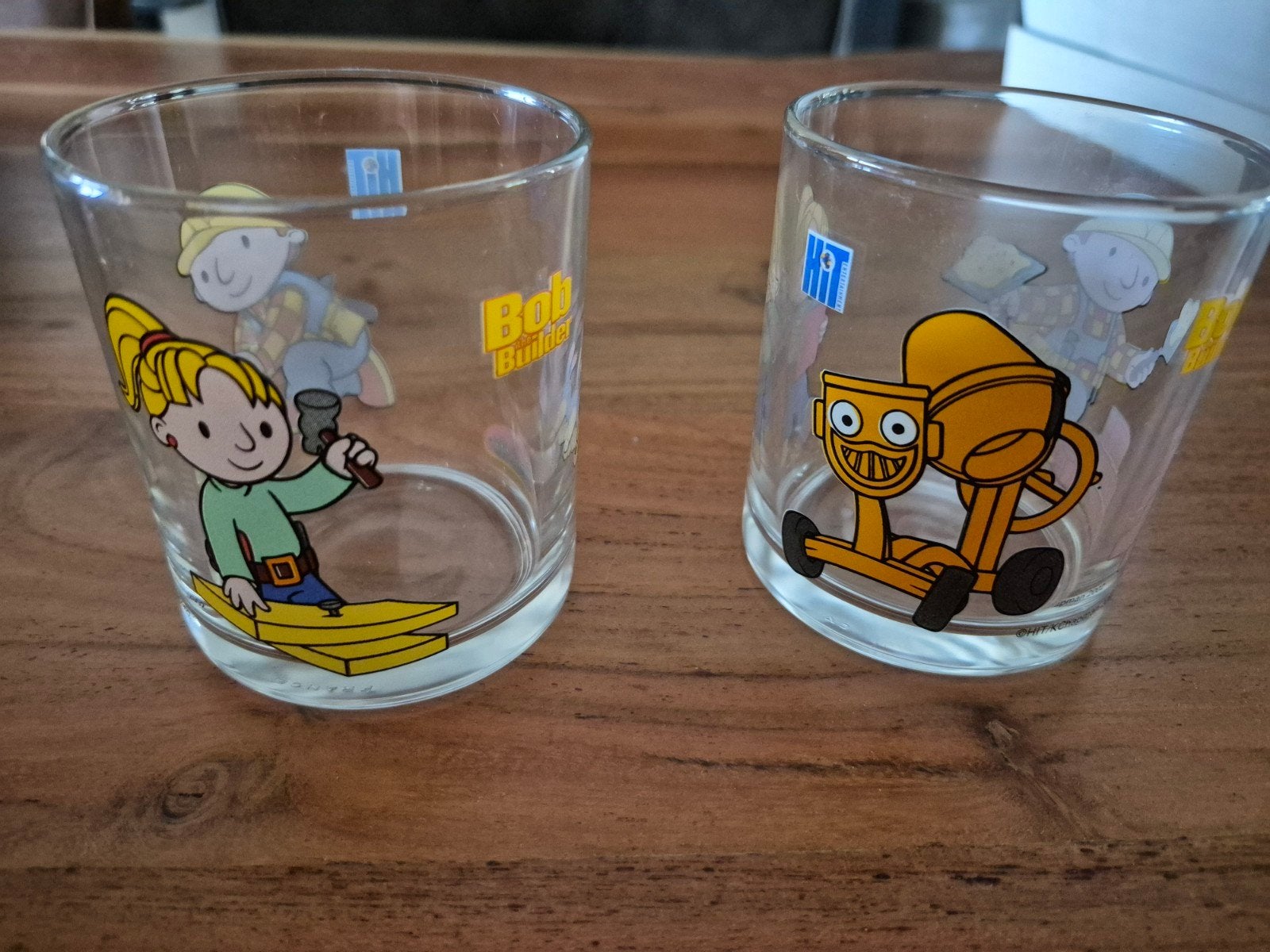 Bob de Bouwer glazen (2 stuks), Ophalen of Verzenden, Meerkleurig, Overige merken, Glas