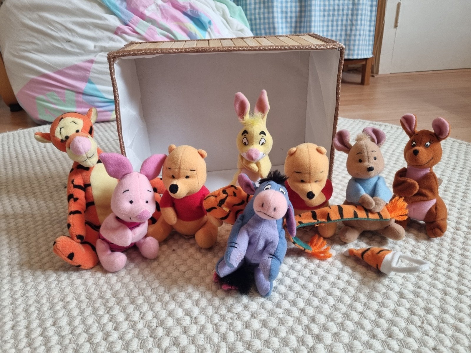 Vintage Winnie de Poeh Mini Knuffel Set 2000 Disney/McDo, Disney, Overige typen, Ophalen of Verzenden, Met label