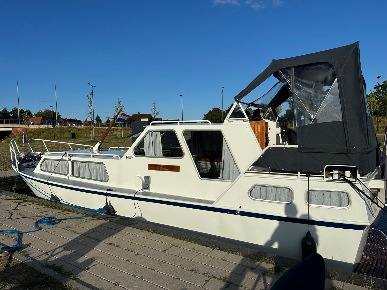 Stalen Motorjacht kruiser - vaarklaar - nieuw in verf, Overige merken, Gebruikt, Binnenboordmotor, Keuken
