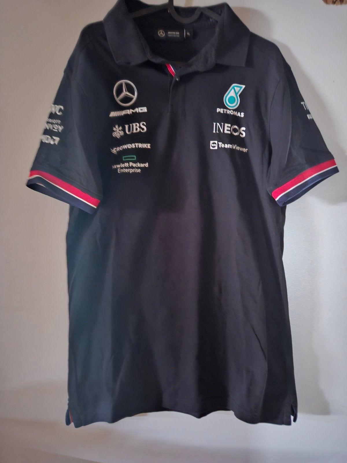 F1 Mercedes Petronas Poloshirt Maat XL Nieuw, Zwart, Ophalen of Verzenden, Mercedes, Maat 56/58 (XL)