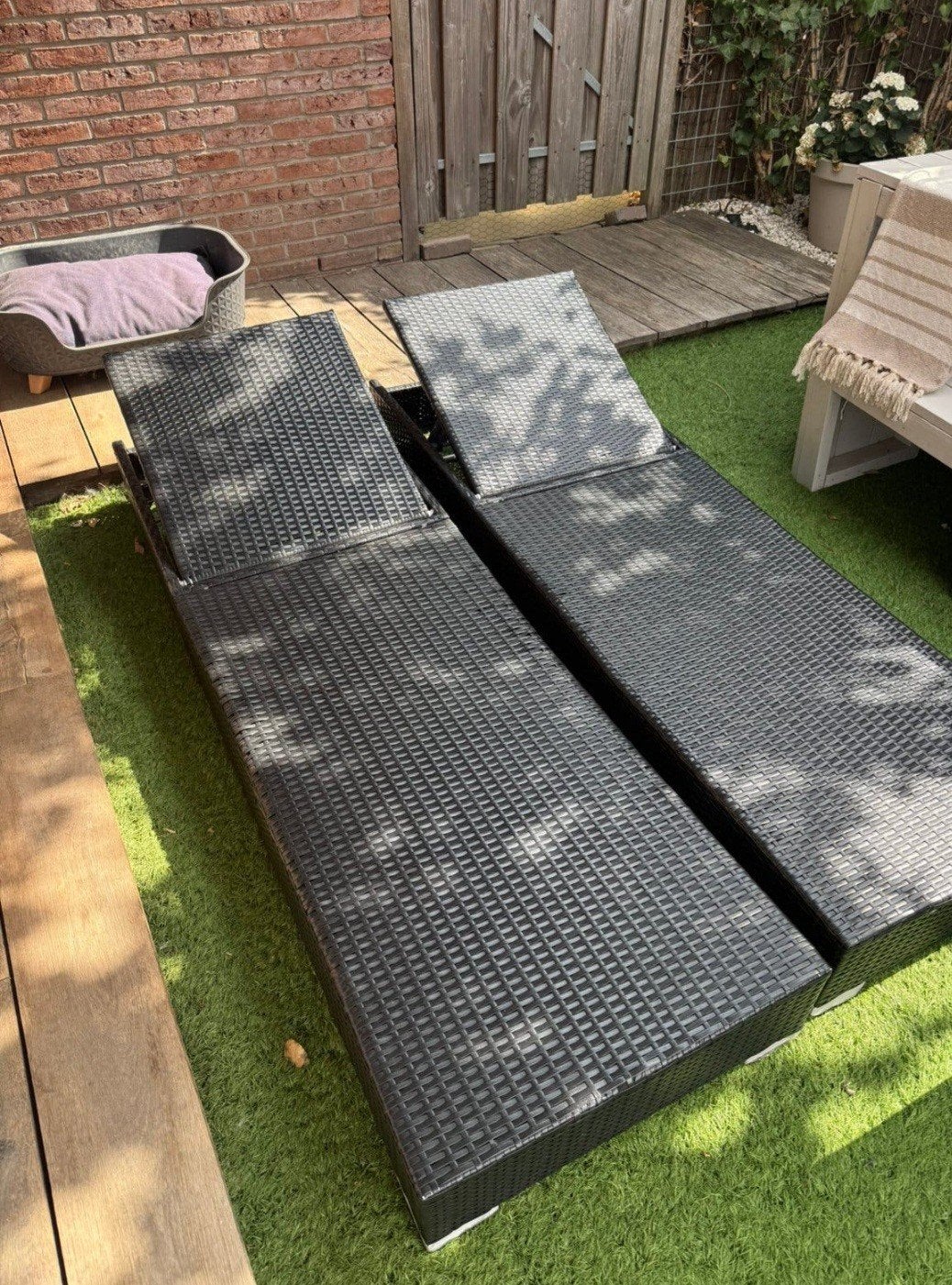 2x Wicker ligbedden - Geen beschadigingen - koopje, Ophalen, Wicker