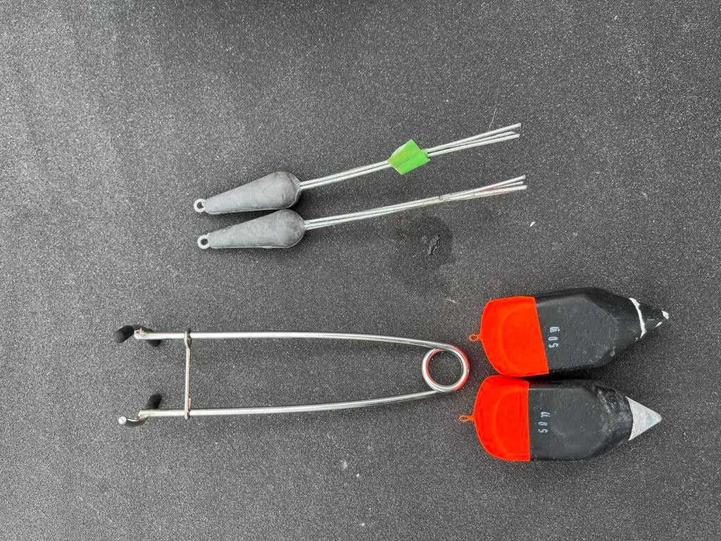 Zeevisserij spullen: Lood en Dobbers (50g, 120g), Watersport en Boten, Hengelsport | Vliegvissen, Ophalen, Gebruikt, Dobber of Lood