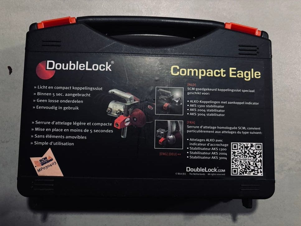 DoubleLock Compact Eagle koppeling slot SCM gekeurd, Ophalen of Verzenden, Zo goed als nieuw