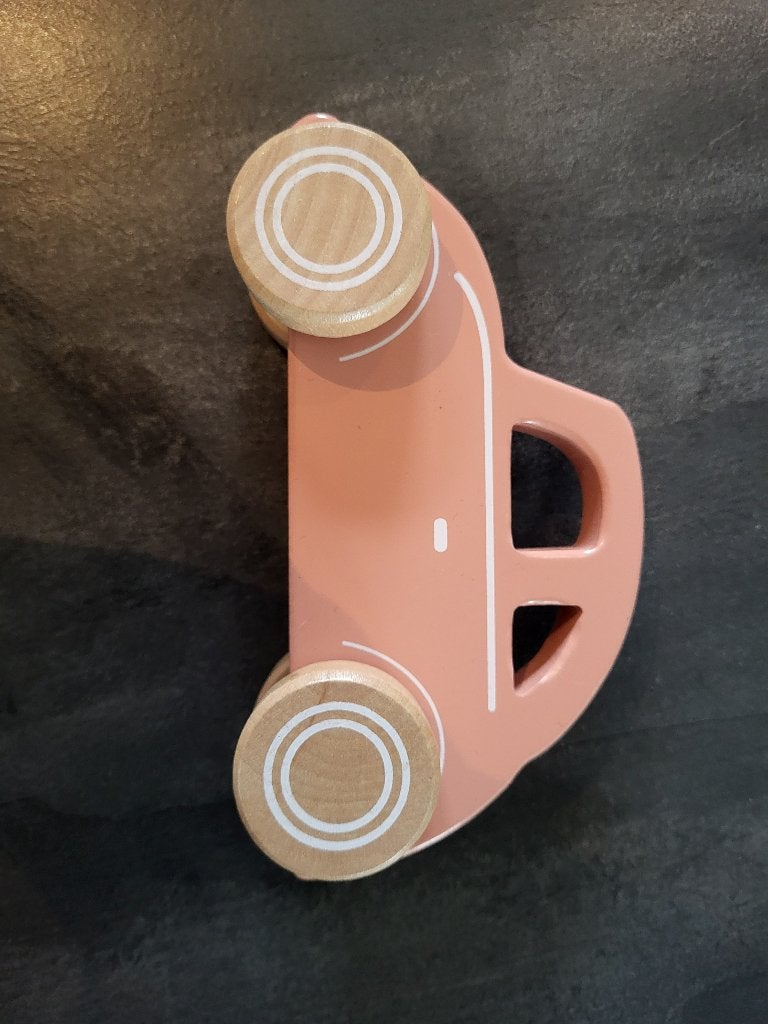 roze houten auto van Little Dutch, Ophalen, Zo goed als nieuw