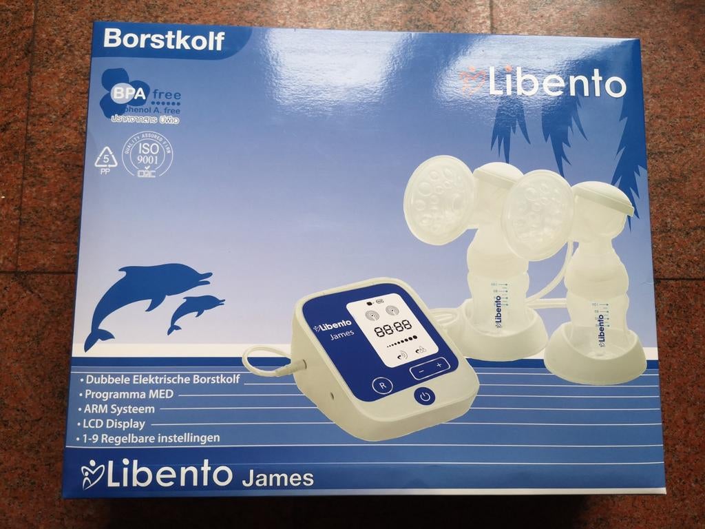 Libento James Dubbele Elektrische Borstkolf, Kinderen en Baby's, Kinderspulletjes, Gebruikt, Ophalen of Verzenden